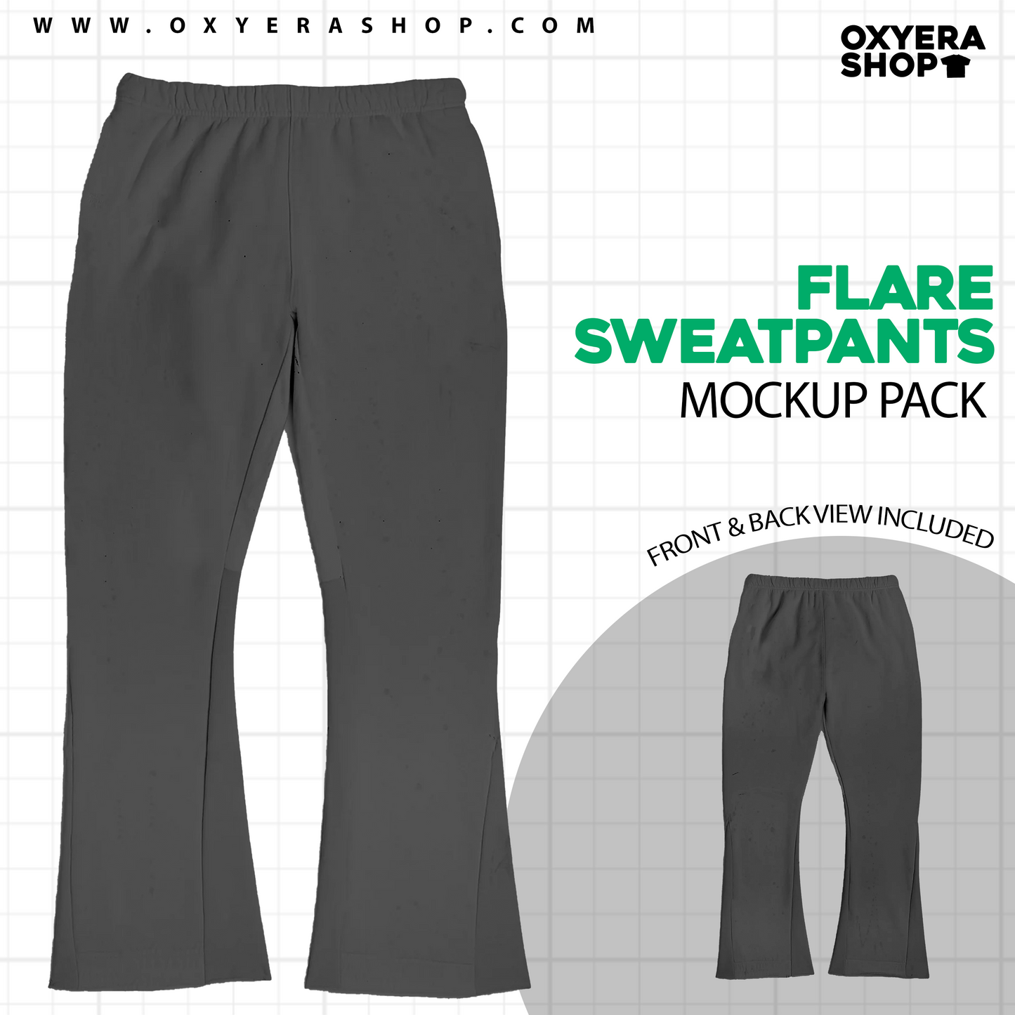 FLARE SWEATPANTS MOCKUP PACK