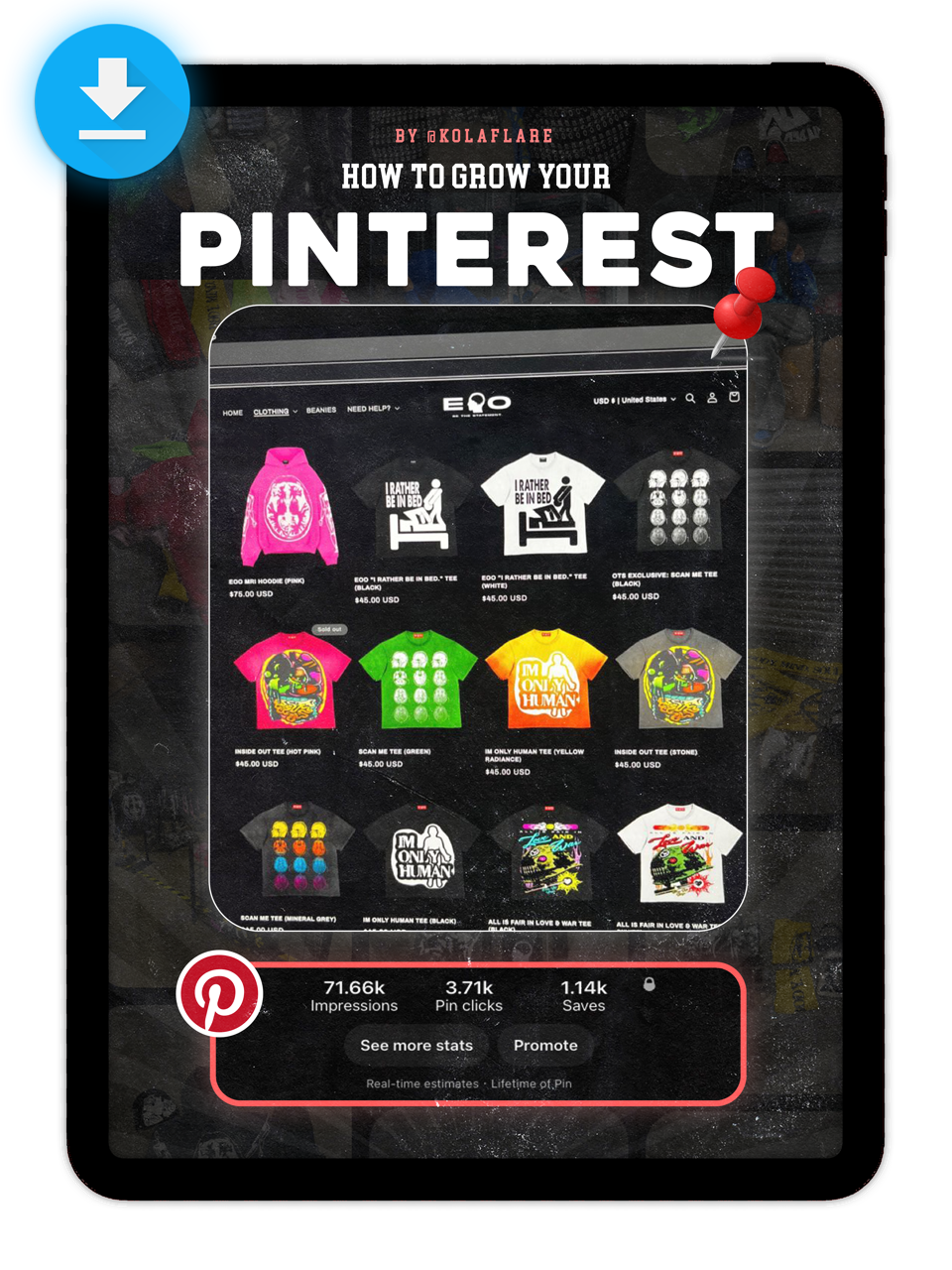 HOW TO GROW YOUR PINTEREST E-BOOK