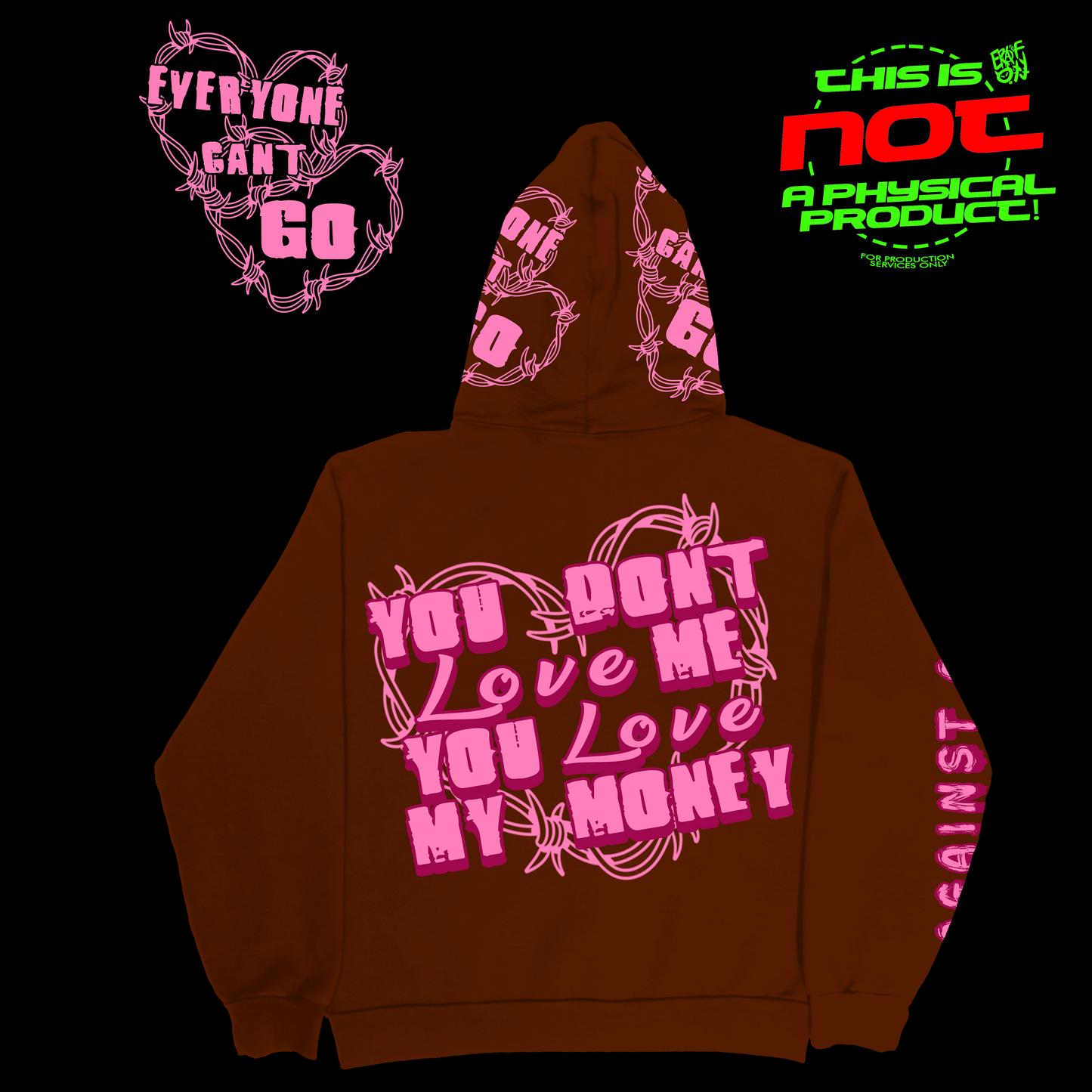 EXPESNSIVE PAIN HOODIE CONCEPT